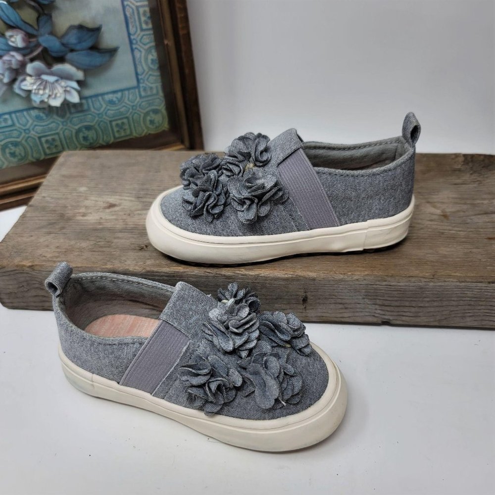 Zara Baby Grey Slip Ons Sneakers Size 21